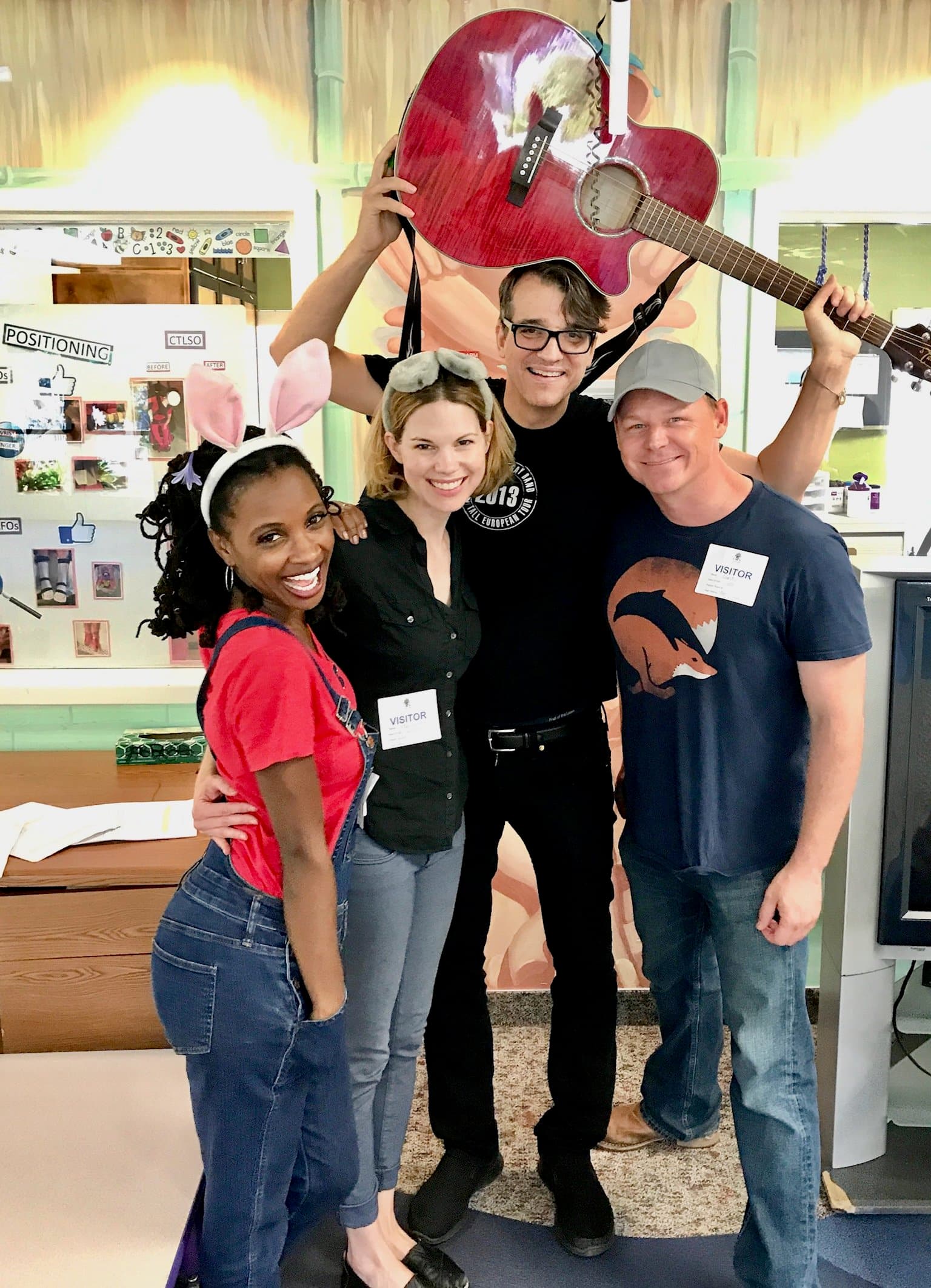 Happy Montana volunteering with kids